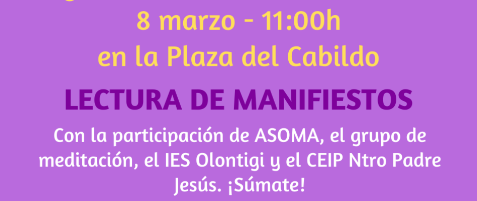 8 marzo - 1100h en la Plaza del Cabildo