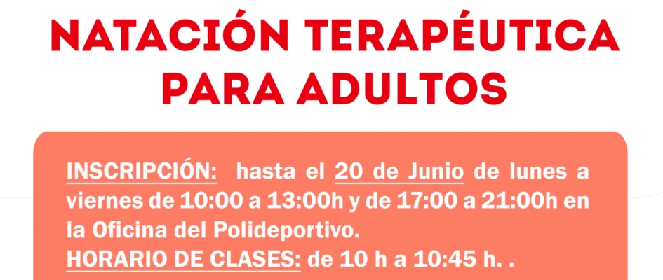 Cartel Natacion Terapeutica 2022